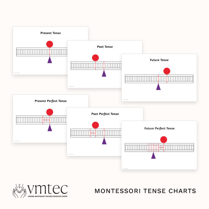 The Montessori Tense Charts from Michael Dorer at VMTEC